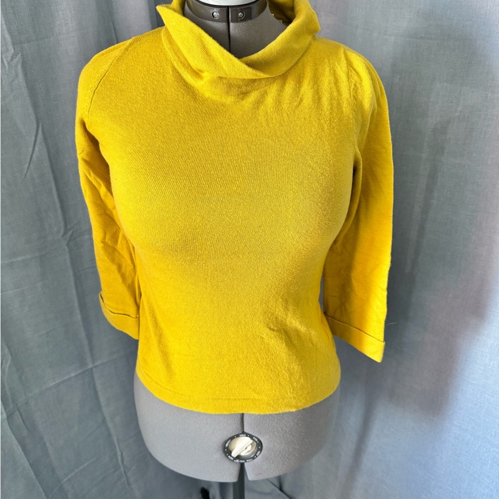 Boden Cowl Neck Sweater in Vibrant Yellow